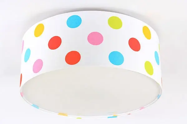 Lampa pentru copii - plafon Luminanță E27 60W LED puncte colorate DIAMETRU 50CM Ultima șansă