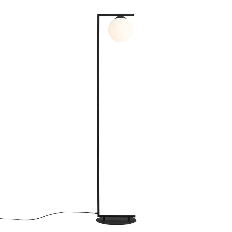 Lampă Zac Black Standing Lamp (abajur jos). Calitate înaltă