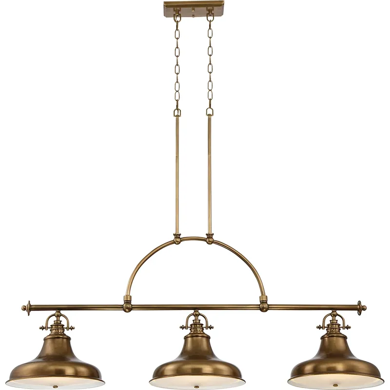 Candelabru Emery cu 3 lumini - alamă Elstead Retur ușor