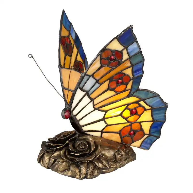 Bestseller Lampă Tiffany Animal Fluture Lampă Tiffany Elstead