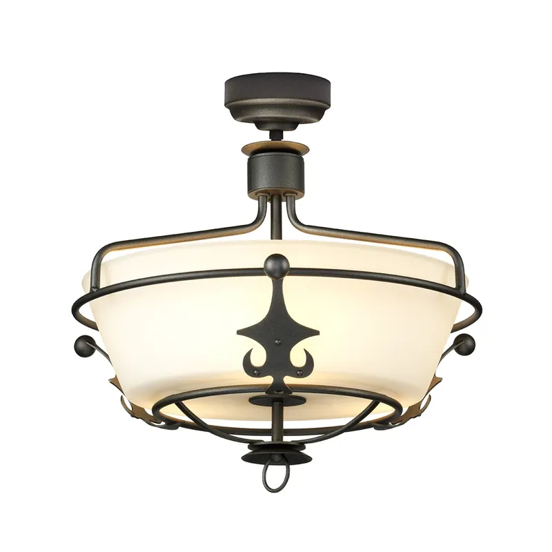 Windsor 3 Light Semi-Flush - Grafit Elstead Preferatul clienților