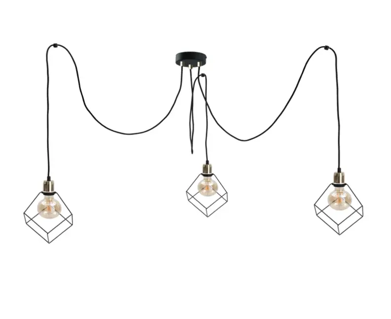 Lampa suspendata 3xE27 RUBEN GOLD Calitate înaltă