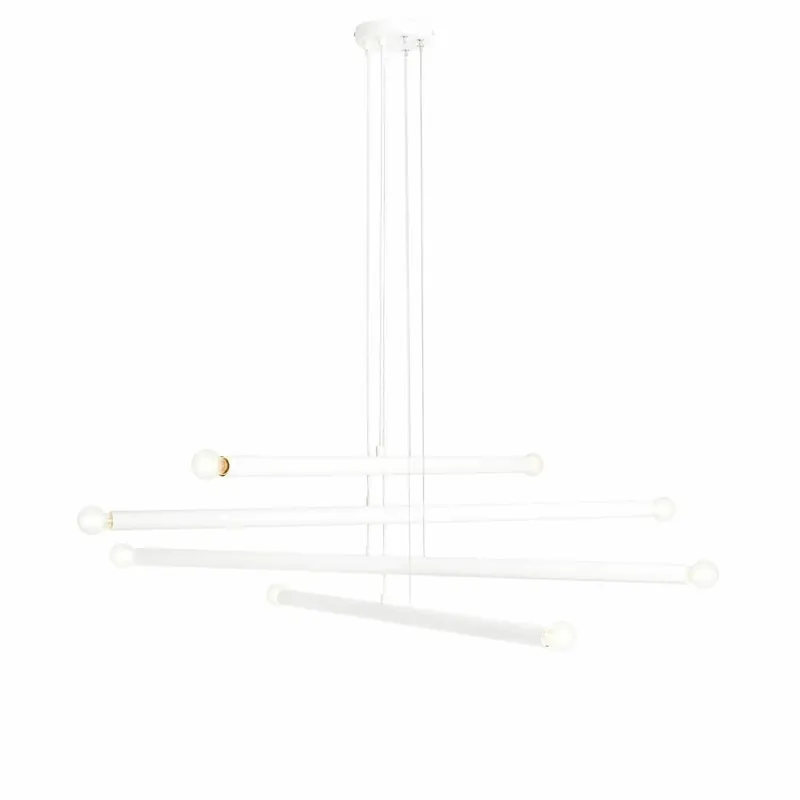 Lichidare de stoc Lampă cu pandantiv Tubo 8 White
