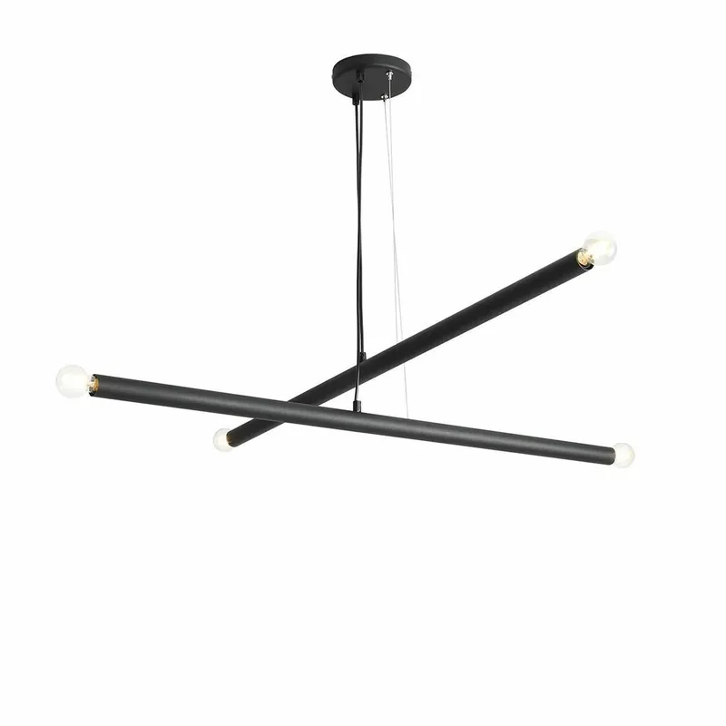 Tubo 4 Lampă suspendată neagră Tubo 4 Plată sigură