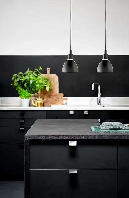 Lampă suspendată Ray 2-kit Black Nordlux Ieftin