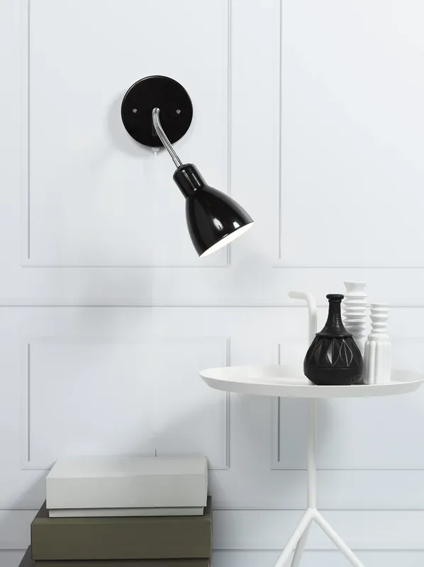 Plată securizată Lampă de perete Cyclone Flex Black Nordlux