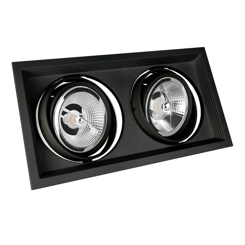 Mdd Maxi Due Gu10 X 2 Ar111 250 V Ip20 186x336x43mm negru Preț mic