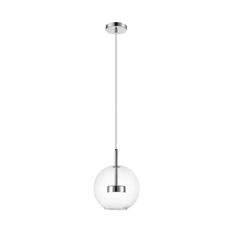 Premium Lampă suspendată Zuma Line ENCELADUS P0428-01J-F4AC crom LED