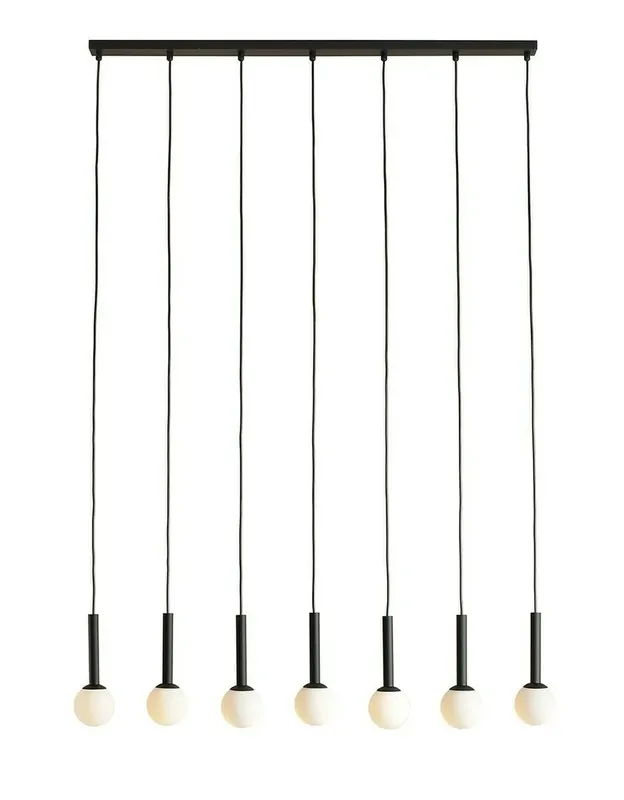 Lampă suspendată Riu 7 All Black ALDEX 1121T1 Reducere