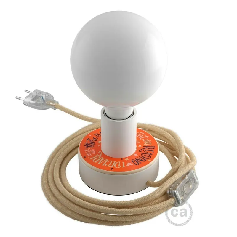 Plată securizată Lampă de masă Creative-Cables roz CAPL19678v24024