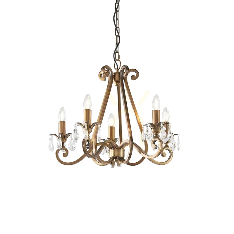 Lampa cu pandantiv din alamă Oksana UL1P5B Interioare Nu rata