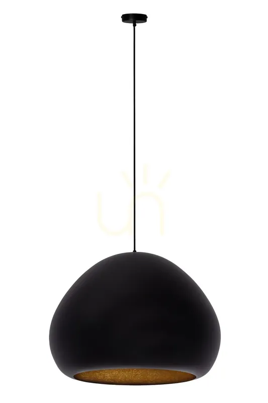 Retur ușor Lampă suspendată Sigma LAVA 1xE27 negru, auriu 52 cm 41077