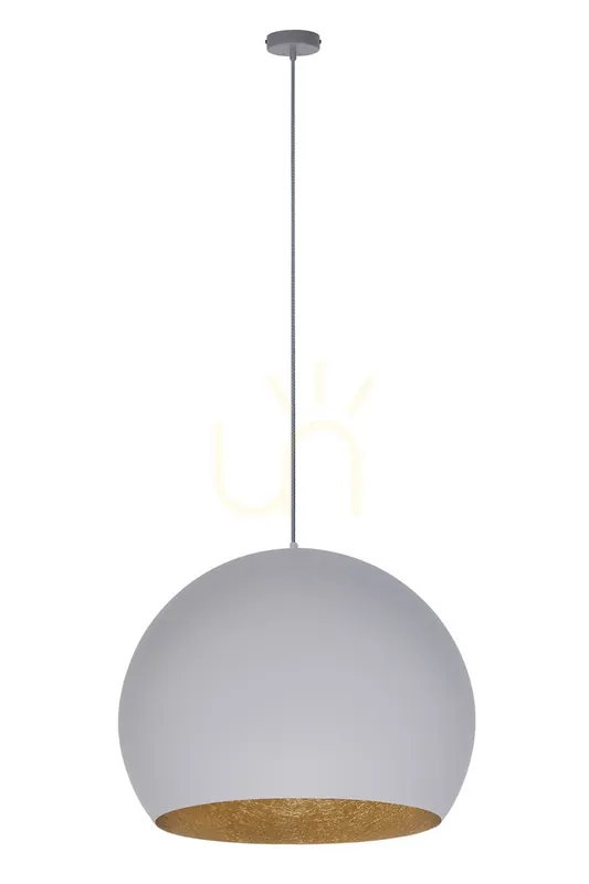 Calitate înaltă Lampă suspendată Sigma Margo gri auriu 46 cm E27 41089