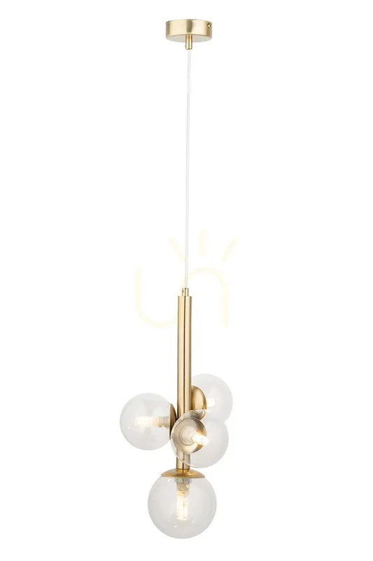 Bestseller Lampă suspendată Sigma PERLA LUX 4xG9 satin auriu 40856