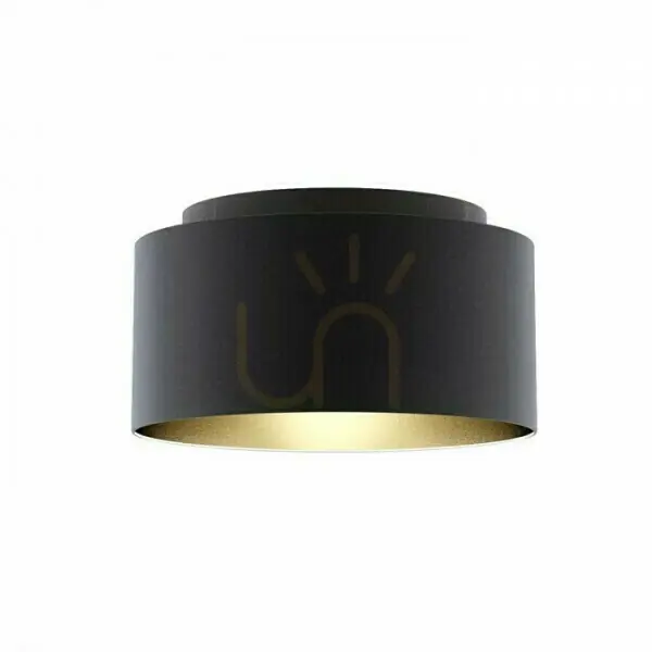 Abajur, dublu 55/30 Polycotton negru / alb PVC Abajur Max. 23 W Ofertă de sezon