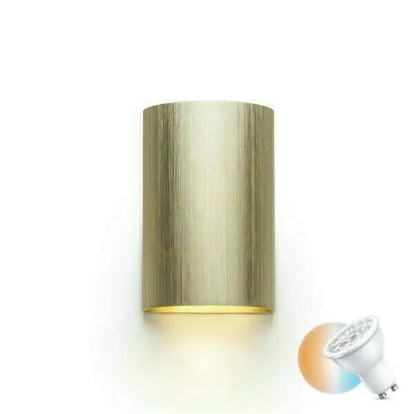 Ultima șansă Lampă de perete Capri R Brushed Brass 230 V Led Gu10 2x9 W.