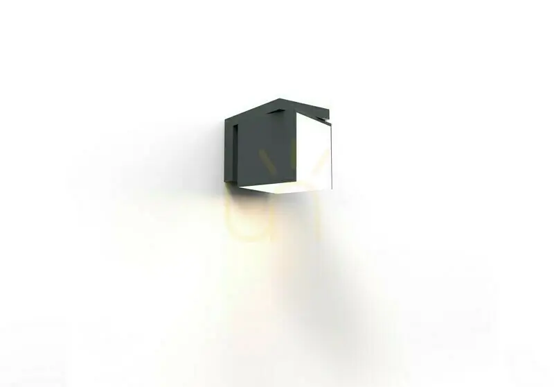 Lampă de perete exterior LED Lutec CUBA antracit aluminiu 12W 5193814118 Reduceri