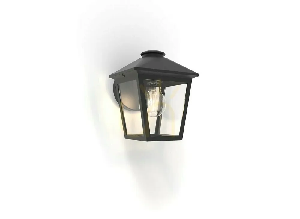 Ofertă limitată Lampă de perete exterior Lutec ZAGO 5294502012 negru aluminiu/sticlă 40W