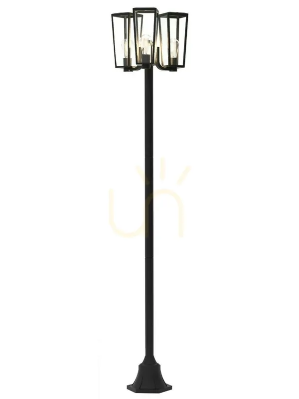 Popular Stâlp de iluminat exterior Lutec PINE negru 198,6 cm 7196603012