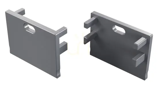 ALU plug LUMINI Motta argint anodizat cu gaură Super ofertă