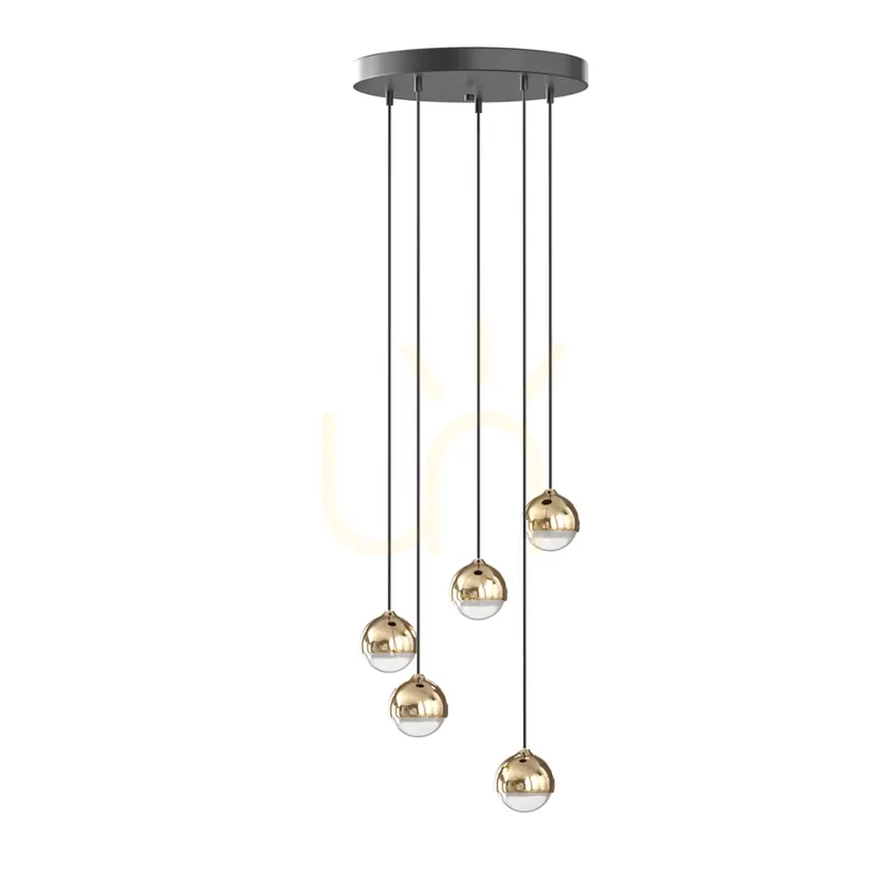 Bolicina V Gold lampă suspendată de Orlicki Design Lichidare de stoc