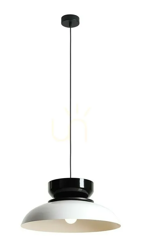Aldo Alb închis lucios + negru lucios Lampă suspendată (47+ 23+ lemn) ALDEX 1152G2_3_C Doar azi