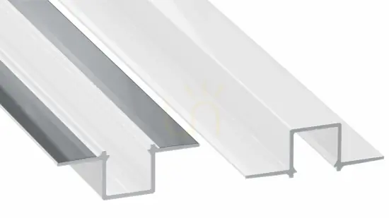 Profil LED LUMINES tip GAUDI lăcuit alb fără perforații 1 m Preț mic