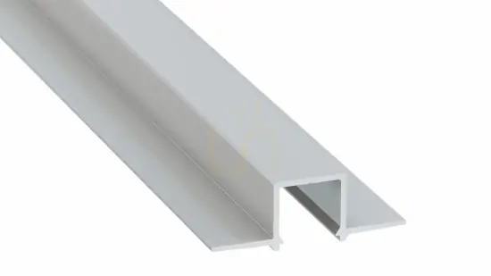 Profil LED LUMINES tip GAUDI argint anodizat fără perforare 1 m Ofertă limitată