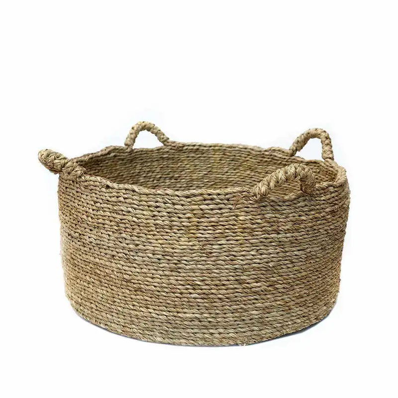 Coș de răchită Les Quatre Mains Natural L Baskets 60x60x30 cm Expediere rapidă
