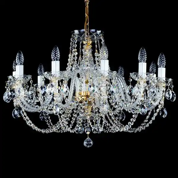 Candelabru cristal Bohemia 10 brate, diam.75cm ANDULA X. S-A 280 CE Cumpără acum