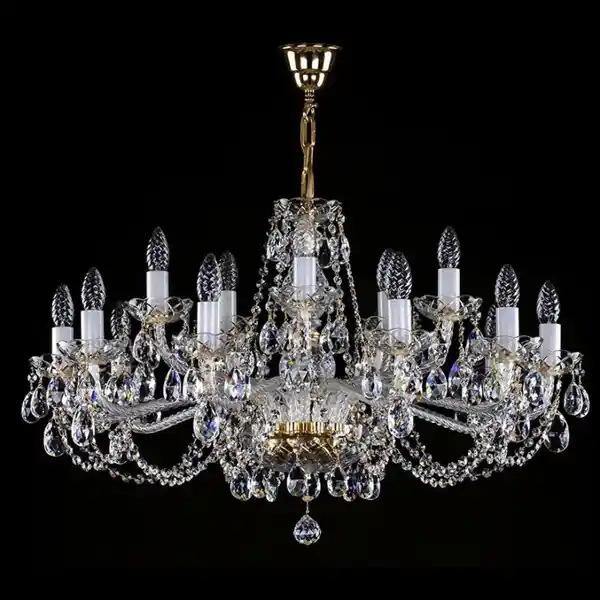 Ieftin Candelabru 15 brate Cristal Bohemia Exclusive CAMERON XV.