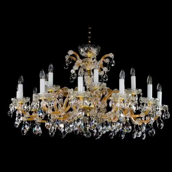 Livrare rapidă Candelabru Cristal Bohemia Exclusive 18 brate, diam.112cm MARIA TEREZIA 17 CE