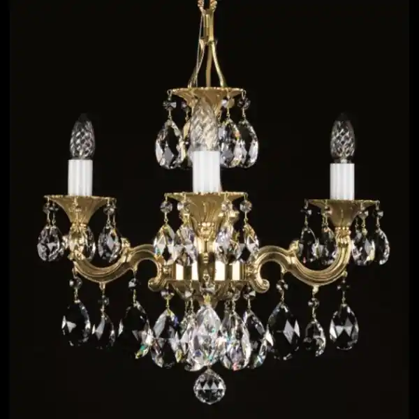 Retur ușor Candelabru Cristal Bohemia Exclusive 3 brate, diam.50cm JARMILA III. CE