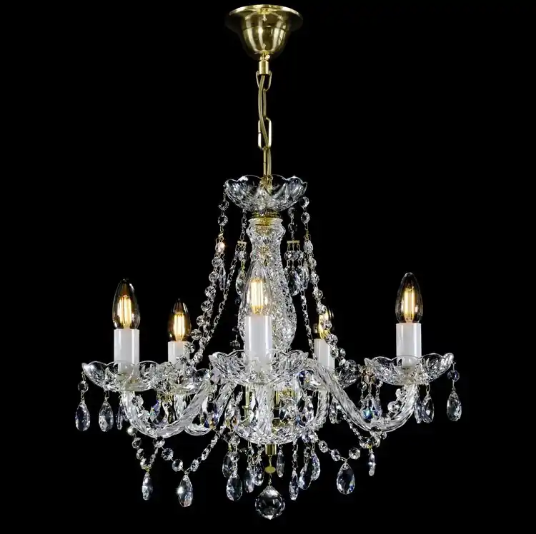 Nu rata Candelabru Cristal Bohemia Exclusive 5 brate, diam. 48cm Magda V CE