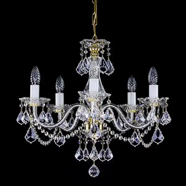 Candelabru Cristal Bohemia Exclusive 5 brate, diam. 54cm TIFFANI V CE Super ofertă