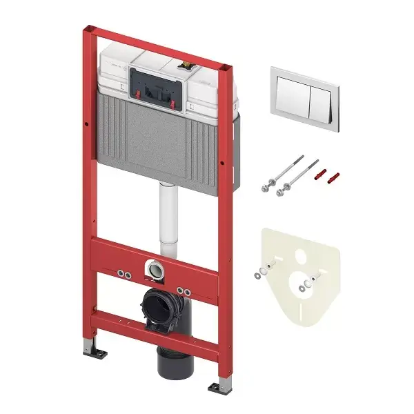 Set TECE rezervor incastrat cu cadru si clapeta actionare cromata TECE 9400406 Cel mai vândut