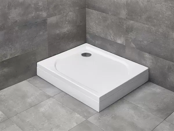 Bestseller Cadita de dus dreptunghiulara, acrilica, Radaway Delos D cu panou detasabil