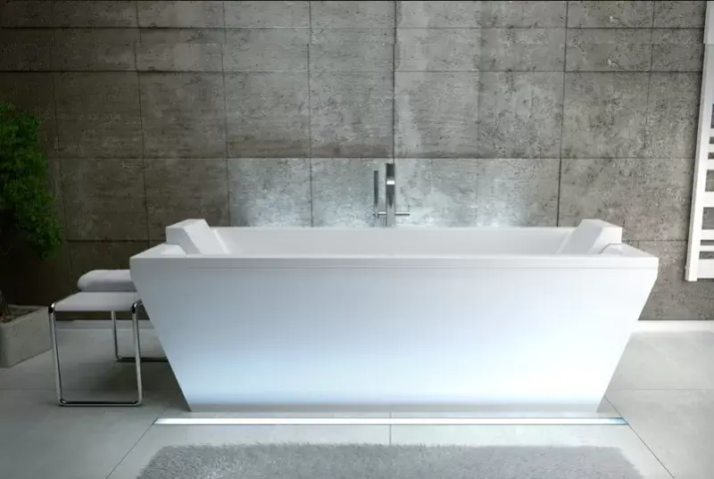 Bestseller Cada de baie freestanding dreptunghiulara, alba (white), Besco Vera