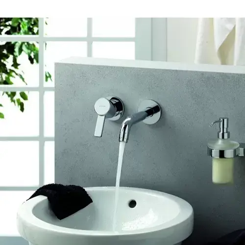 Baterie lavoar monocomanda de perete cu 2G KLUDI seria ZENTA 382450575 Cel mai bun preț