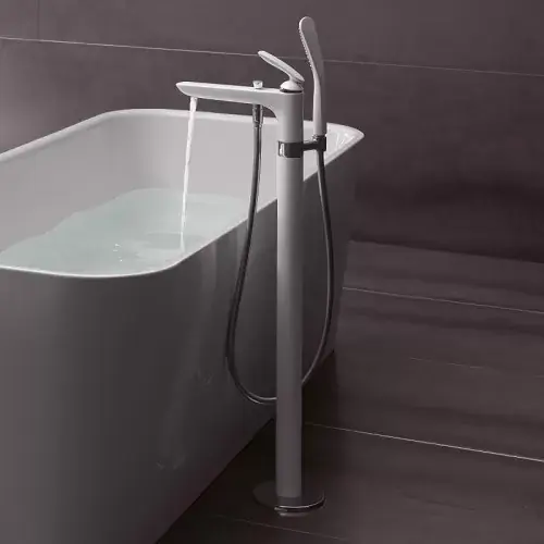 Ofertă de sezon Baterie cada dus free standing alba DN 15 KLUDI seria BALANCE 525909175