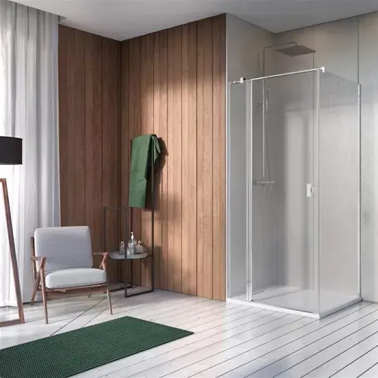 Cabina de dus rectangulara, cu usa batanta, crom lucios, Radaway Nes 8 KDJ II Preț mic