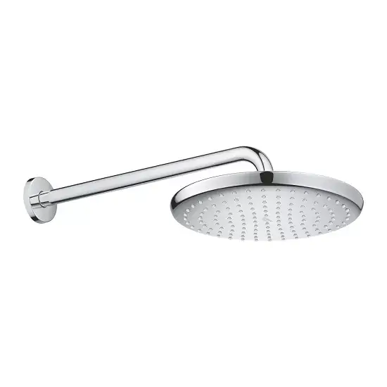 Promoție Set de dus cu para fixa si brat 380 Grohe Tempesta 250, 1 Jet 26668000