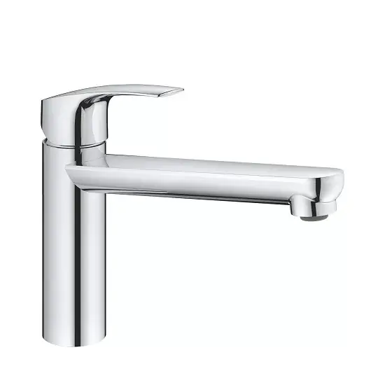 Baterie bucatarie monocomanda, cu pipa medie, crom lucios, Grohe Eurosmart New 30463000 Popular