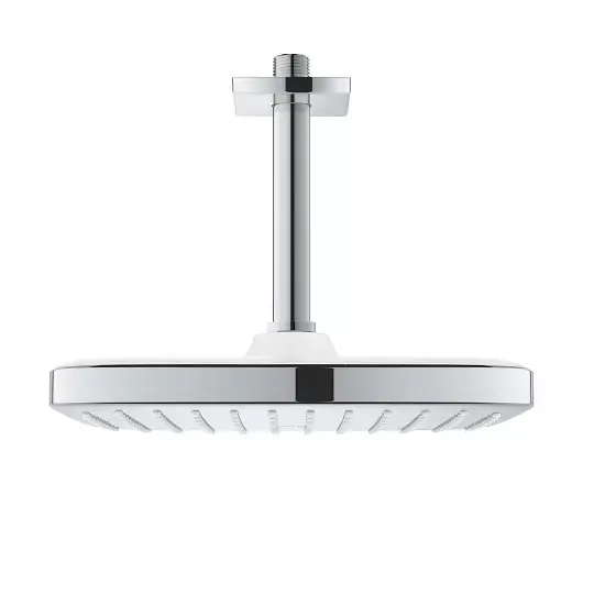 Set de dus cu para fixa si brat 142 mm, crom, Grohe Tempesta 250 Cube 1 jet 26688000 Ofertă de sezon