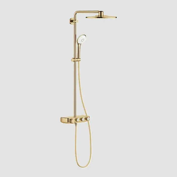Sistem de dus cu baterie termostatata, auriu lucios (cool sunrise), Grohe Euphoria SmartControl System 310 Duo 26507GL0 Ofertă specială