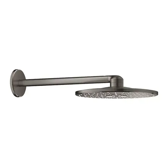 Retur gratuit Set para de dus fixa 2 jet, cu brat 430 mm, antracit mat (brushed hard graphite), Grohe Rainshower 310 SmartActiv 26475AL0