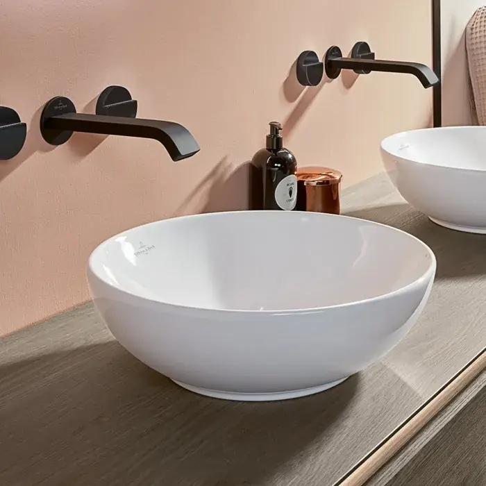 Lavoar pe blat rotund, 42 cm, alb, Villeroy & Boch Loop & Friends 4A460001 Comandă acum
