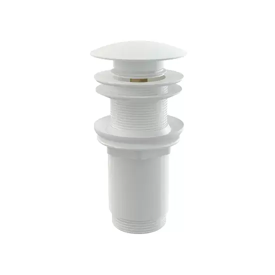 Ventil de lavoar, cu click-clack fara preaplin, cu dop mare, alb, AlcaDrain A395B Super ofertă