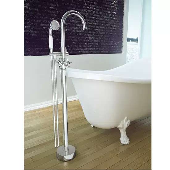 Baterie cada dus freestanding, crom, Besco Retro I BW-RI-CH Reduceri