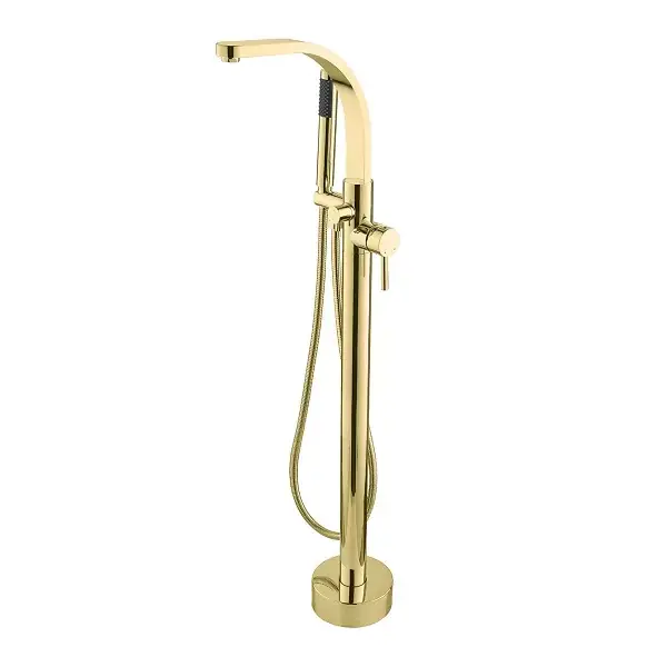 Cumpărături sigure Baterie cada dus freestanding, auriu lucios, Besco Decco II BW-DII-ZL